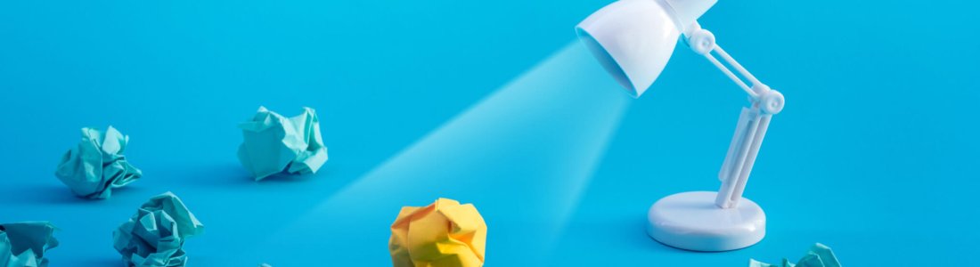 Idea,And,Creativity,Concepts,With,Paper,Crumpled,Ball,And,Lamp.think